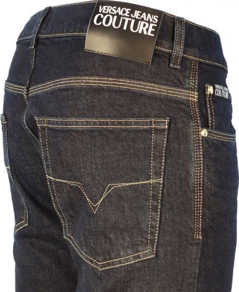 versace tribute denim gold stitch jeans